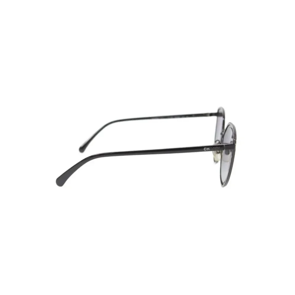 Chanel Womens Dark Gradient Cat- Eye Sunglasses Black 140MM